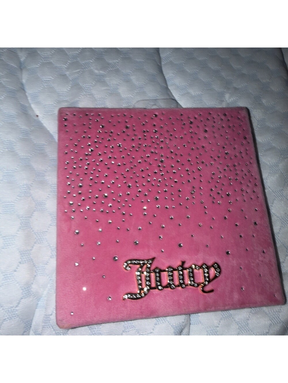 Juicy Couture Rhinestone Eyeshadow Palette Mirror Pink Makeup Collector Gift